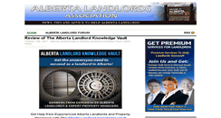 Desktop Screenshot of albertalandlordsassociation.ca